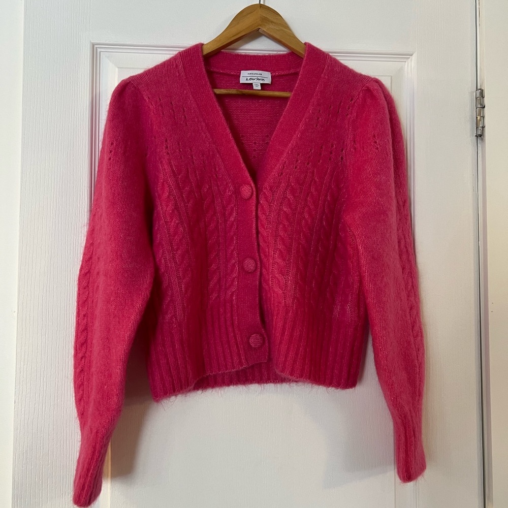 & Other Stories Vibrant Pink Cardigan